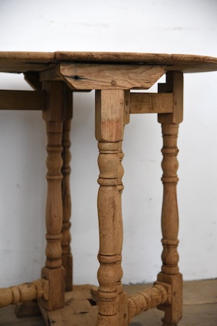 アンティーク　ドロップリーフテーブル　サイドテーブル　剥離　フレンチ　コーヒーテーブル