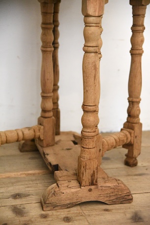 アンティーク　ドロップリーフテーブル　サイドテーブル　剥離　フレンチ　コーヒーテーブル