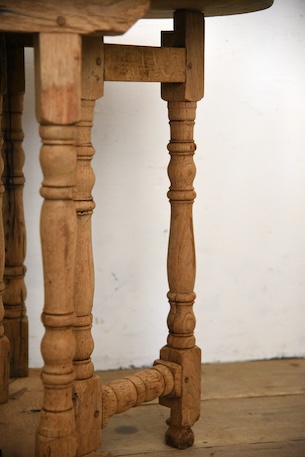 アンティーク　ドロップリーフテーブル　サイドテーブル　剥離　フレンチ　コーヒーテーブル