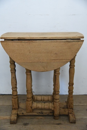 アンティーク　ドロップリーフテーブル　サイドテーブル　剥離　フレンチ　コーヒーテーブル