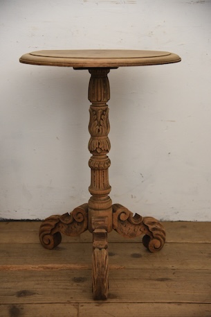 アンティーク　ワインテーブル　剥離　フレンチ　サイドテーブル　ラウンドテーブル