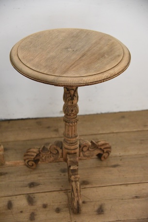 アンティーク　ワインテーブル　剥離　フレンチ　サイドテーブル　ラウンドテーブル