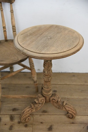 アンティーク　ワインテーブル　剥離　フレンチ　サイドテーブル　ラウンドテーブル