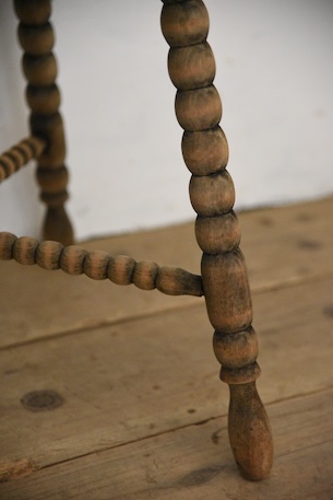 アンティーク　八角形　オクトゴナル　テーブル　剥離　フレンチ