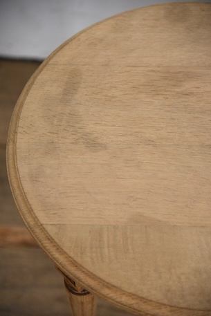 アンティーク　ラウンド　サイドテーブル　コーヒーテーブル　剥離　フレンチ