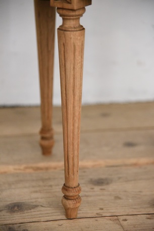 アンティーク　ラウンド　サイドテーブル　コーヒーテーブル　剥離　フレンチ