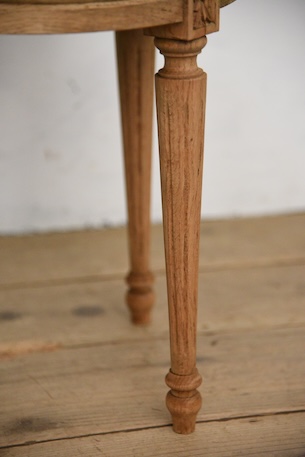 アンティーク　ラウンド　サイドテーブル　コーヒーテーブル　剥離　フレンチ