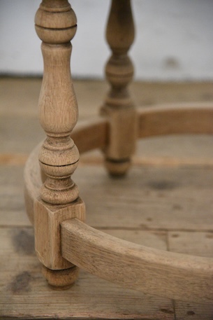 アンティーク　ラウンド　コーヒーテーブル　サイドテーブル　剥離　フレンチ