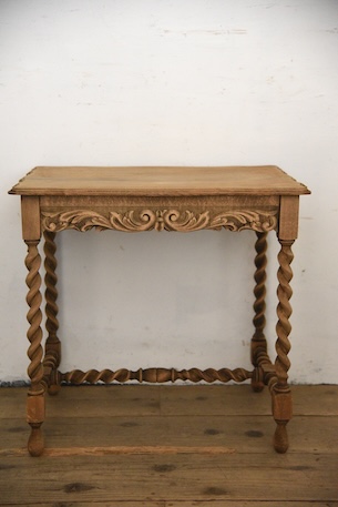 アンティーク　剥離　サイドテーブル　フレンチ　ベッドサイド