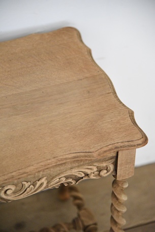 アンティーク　剥離　サイドテーブル　フレンチ　ベッドサイド