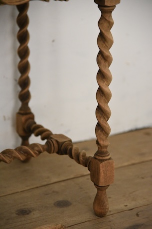 アンティーク　剥離　サイドテーブル　フレンチ　ベッドサイド