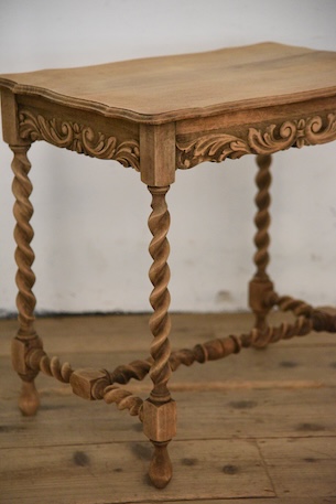 アンティーク　剥離　サイドテーブル　フレンチ　ベッドサイド