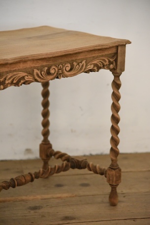 アンティーク　剥離　サイドテーブル　フレンチ　ベッドサイド