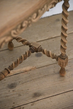 アンティーク　剥離　サイドテーブル　フレンチ　ベッドサイド