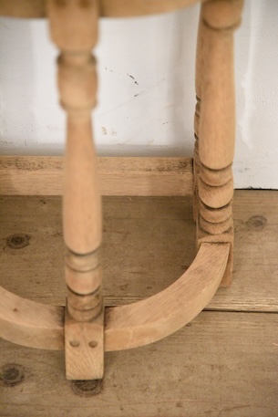 アンティーク　半円　コンソール　剥離　サイドテーブル　フレンチ