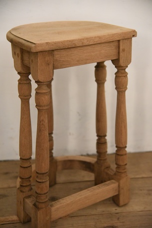 アンティーク　半円　コンソール　剥離　サイドテーブル　フレンチ