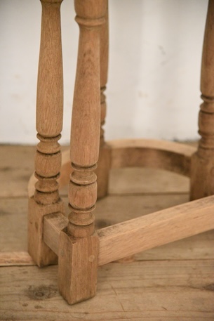 アンティーク　半円　コンソール　剥離　サイドテーブル　フレンチ