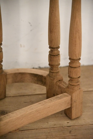 アンティーク　半円　コンソール　剥離　サイドテーブル　フレンチ