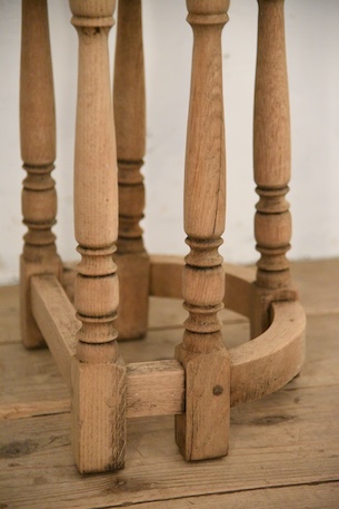 アンティーク　半円　コンソール　剥離　サイドテーブル　フレンチ