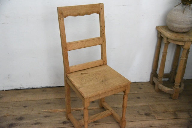 アンティーク　剥離　フレンチ　チェア　ダイニングチェア　１