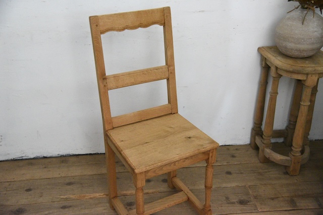 アンティーク　剥離　フレンチ　チェア　ダイニングチェア　２