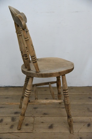 アンティーク　チェア　ダイニングチェア　イギリス　剥離　フレンチ