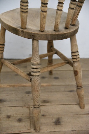 アンティーク　チェア　ダイニングチェア　イギリス　剥離　フレンチ