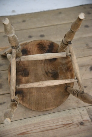 アンティーク　チェア　ダイニングチェア　イギリス　剥離　フレンチ