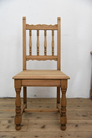 アンティーク　フレンチ　チャーチチェア　剥離　ロレーヌ　１