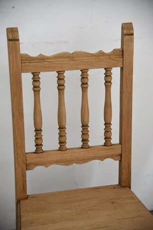 アンティーク　フレンチ　チャーチチェア　剥離　ロレーヌ　１