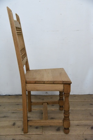 アンティーク　フレンチ　チャーチチェア　剥離　ロレーヌ　１