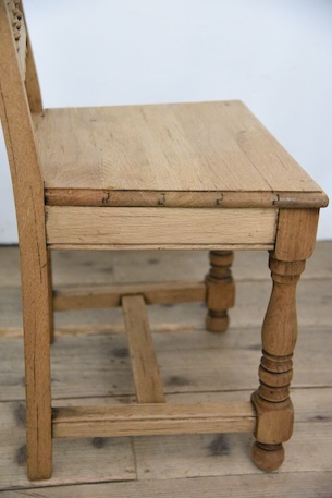 アンティーク　フレンチ　チャーチチェア　剥離　ロレーヌ　１