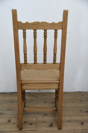 アンティーク　フレンチ　チャーチチェア　剥離　ロレーヌ　１