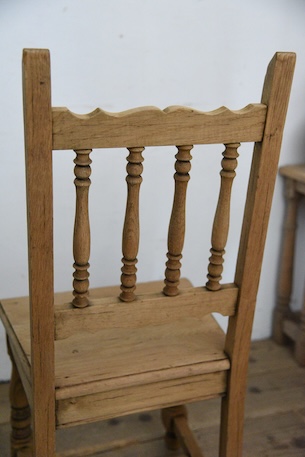 アンティーク　フレンチ　チャーチチェア　剥離　ロレーヌ　１