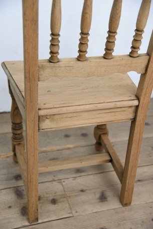 アンティーク　フレンチ　チャーチチェア　剥離　ロレーヌ　１