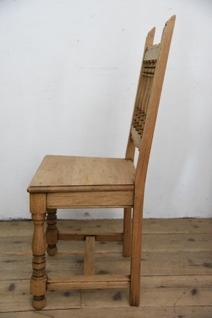 アンティーク　フレンチ　チャーチチェア　剥離　ロレーヌ　１