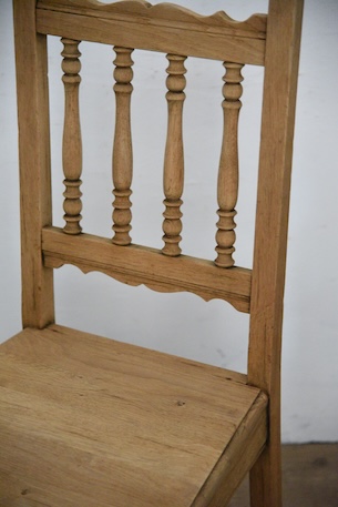 アンティーク　フレンチ　チャーチチェア　剥離　ロレーヌ　１