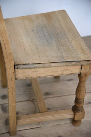 アンティーク　フレンチ　チャーチチェア　剥離　ロレーヌ　２