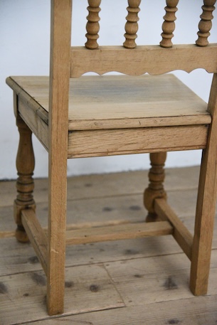 アンティーク　フレンチ　チャーチチェア　剥離　ロレーヌ　２