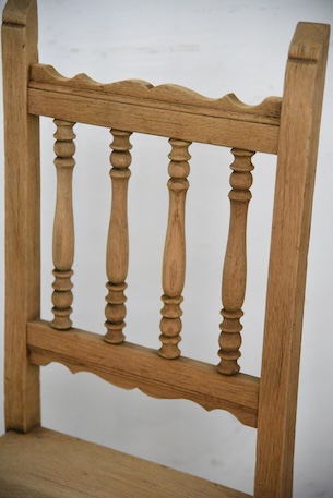 アンティーク　フレンチ　チャーチチェア　剥離　ロレーヌ　２