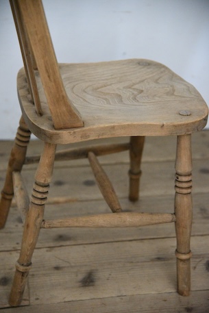 アンティーク　剥離　ウィンザーチェア　イギリス　フレンチ　ダイニングチェア　１