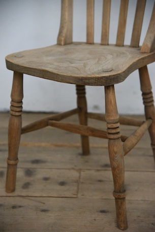 アンティーク　剥離　ウィンザーチェア　イギリス　フレンチ　ダイニングチェア　１