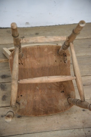 アンティーク　剥離　ウィンザーチェア　イギリス　フレンチ　ダイニングチェア　１