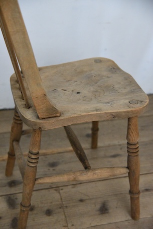 アンティーク　剥離　ウィンザーチェア　イギリス　フレンチ　ダイニングチェア　２