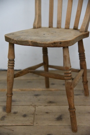 アンティーク　剥離　ウィンザーチェア　イギリス　フレンチ　ダイニングチェア　２