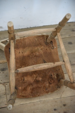 アンティーク　剥離　ウィンザーチェア　イギリス　フレンチ　ダイニングチェア　２