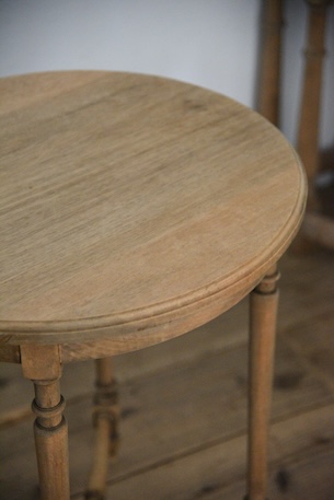 アンティーク　ラウンド　サイドテーブル　剥離　１