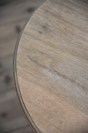 アンティーク　ラウンド　サイドテーブル　剥離　１