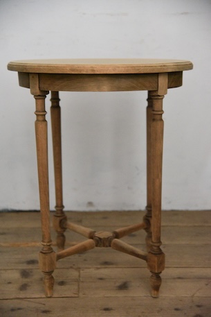 アンティーク　ラウンド　サイドテーブル　剥離　２