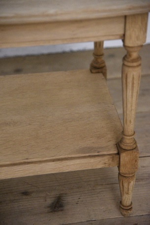 アンティーク　サイドテーブル　飾り台　フレンチ　剥離　２